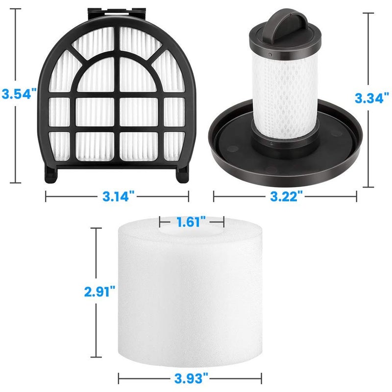 iSingo Shark LZ601 Filters Compatible with Shark APEX UpLight Lift-Away DuoClean with Self-Cleaning Brushroll Stick Vacuum LZ600, LZ601, LZ602, LZ602C, Compare to Part # XFFLZ600, (4+2+2) - Image 5